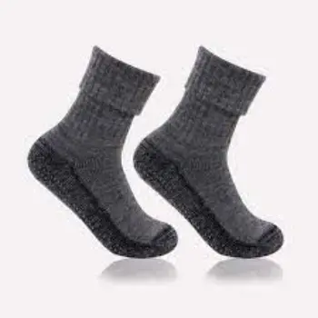 Womens Woolen Anthra Color Anti-Skid 